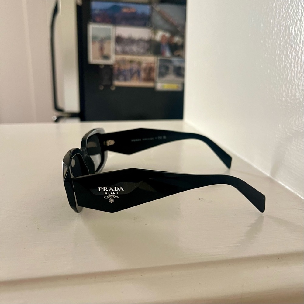 Prada Runway Rectangle Sunglasses - image 3